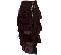 GRACEART Mujeres Victoriano Steampunk Falda (XX-Large, Marrón)