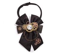 GRACEART Pajarita Steampunk hecha a mano, Negro-2, talla única