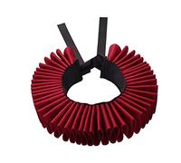 GRACEART Renacimiento Isabelino Volante Fruncido Cuello Collar (Vino tinto)