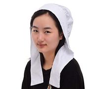 GRACEART Sombrero Cortesana Medieval Victoriano Blanco para Disfraz de Niña (Estilo-4 (Talla Grande))