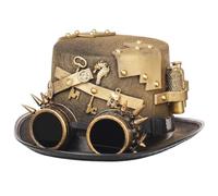 GRACEART Sombreros unisex Steampunk con gafas para mujeres y hombres, D, Head circumferences=61cm