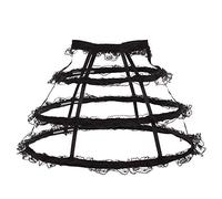 GRACEART Steampunk Gothic Bustle Tutu - Falda ajustable, 01., talla única