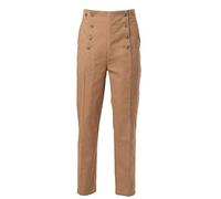 GRACEART Steampunk Gótico Pantalones para Hombre Vampiro Victoriano Punk (XL, Caqui)