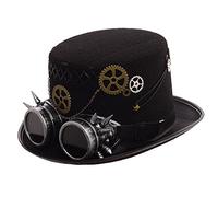 GRACEART Steampunk hacia parte superior sombreros con google (varios estilos) (Head circumferences-61CM)