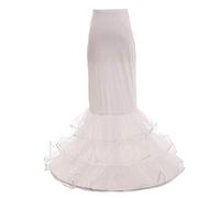 GRACEART Vestido de novia con falda de aro para mujer, blanco, Altoa única