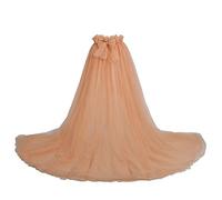GRACEART Vestido de novia desmontable para novia, falda de tul tutú para mujer, largo hasta el suelo, champán, Talla única