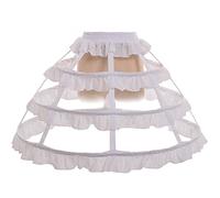 GRACEART Victoriano Mujer Enaguas Vestir Cesto Bullicio Enaguas Miriñaque (Blanco)