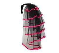 GRACEART Victoriano Steampunk Bullicio Tutu Cinturón Cordón Enaguas (Dobladillo Rosa)