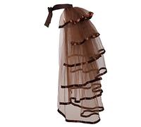 GRACEART Victoriano Steampunk Bullicio Tutu Cinturón Cordón Enaguas (Marrón)