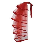 GRACEART Victoriano Steampunk Bullicio Tutu Cinturón Cordón Enaguas (Rojo)