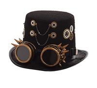 GRACEART Victoriano Steampunk Parte Superior Sombrero (Hombre)