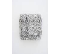 GRACED SOFT LUXURIES Manta de Piel sintética más Suave, cálida, Elegante y acogedora (Leopardo de Nieve, Extra Grande, 60 x 80 Pulgadas)