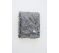 GRACED SOFT LUXURIES Manta Grande, Suave, cálida, Elegante, acogedora de Piel sintética para el hogar, sofá, Silla, Estudio, Sala de Estar (Gris sólido, Extra Grande 60 x 80 Pulgadas)