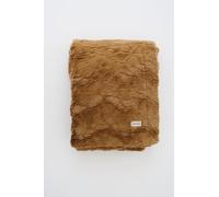 GRACED SOFT LUXURIES, Tamaño Grande, Suave, cálido, Elegante, Acogedor, Piel sintética, 152 x 203 cm, Color Camel