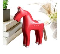 Graceful Equine Statue - de exhibición de Animales de Madera, diseño de Caballo Vintage con Textura, Figura artística con Estilo, decoración de la habitación, Holiday Accessories for Office