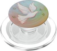 Graceful Peace Dove, Pastel y Ramas de Olivo PopSockets PopGrip para MagSafe