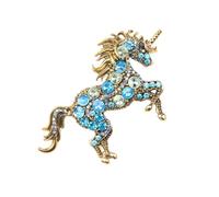 Graceful Unicorns Pin de metal hecho a mano, accesorio portátil para mujer, accesorio especial y elegante de unicornios, One Size, como se describe