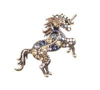 Graceful Unicorns Pin de metal hecho a mano, accesorio portátil para mujer, joyería especial de unicornios de moda, One Size, como se describe