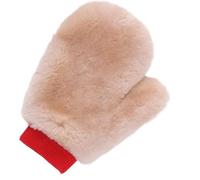 gracefur auténtica piel de cordero 1/2 pack manopla doble cara Ultra suave libre de arañazos coche guante de lavado y cera para Auto/muebles