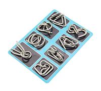 Gracelaza 8 Piezas Juguetes Mágicos de Alambre de Metal Set - 3D Rompecabezas Brain Teaser Puzzle - IQ Inteligencia Juguete Educativo - Juego Niños y Adolescentes #2