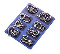 Gracelaza 8 Piezas Juguetes Mágicos de Alambre de Metal Set - 3D Rompecabezas Brain Teaser Puzzle - IQ Inteligencia Juguete Educativo - Juego Niños y Adolescentes #1