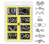 Gracelaza 8 Piezas Juguetes Mágicos de Alambre de Metal Set - 3D Rompecabezas Brain Teaser Puzzle - IQ Inteligencia Juguete Educativo - Juego Niños y Adolescentes #3