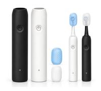 GRACETOP 4 fundas para cepillo de dientes eléctrico compatibles con Oral-B | Juego de 4 piezas, agarre antideslizante, lavable y reutilizable, fundas para cabezales de cepillo, apto para viajes