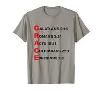Gracia Acróstica Las Riquezas de Dios a Expensas de Cristo Cristiano Camiseta