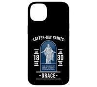 Gracia de los Santos de los Últimos Días - con Jesús y fe Carcasa para iPhone 14 Plus