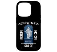 Gracia de los Santos de los Últimos Días - con Jesús y fe Carcasa para iPhone 14 Pro