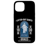 Gracia de los Santos de los Últimos Días - con Jesús y fe Carcasa para iPhone 15
