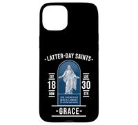Gracia de los Santos de los Últimos Días - con Jesús y fe Carcasa para iPhone 15 Plus