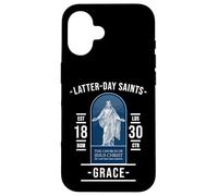 Gracia de los Santos de los Últimos Días - con Jesús y fe Carcasa para iPhone 16