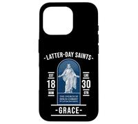Gracia de los Santos de los Últimos Días - con Jesús y fe Carcasa para iPhone 16 Pro