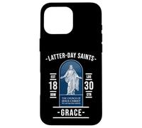 Gracia de los Santos de los Últimos Días - con Jesús y fe Carcasa para iPhone 16 Pro MAX