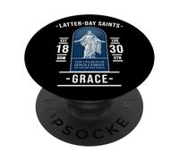 Gracia de los Santos de los Últimos Días - con Jesús y fe PopSockets PopGrip Adhesivo