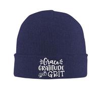 Gracia, Gratitud Y Coraje Gorro De Punto Elástico Beanie Moda Sombreros Cálidos para Ciclismo Correr Mujeres
