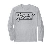 Gracia Los Hombres y Mujeres Cristianos están Agradecidos por la Gracia de Dios Manga Larga