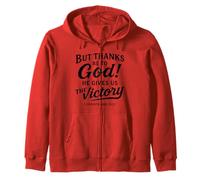 Gracias a Dios Corintios Versículo de la Biblia Fe Escritura Oración Sudadera con Capucha