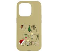 Gracias a Dios, es una ironía Comercial navideña Carcasa para iPhone 15 Pro