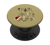 Gracias a Dios, es una ironía Comercial navideña PopSockets PopGrip Adhesivo