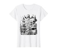 Gracias a Dios por la Bomba Atómica Camiseta gráfica económica, Mujer, Blanco, L
