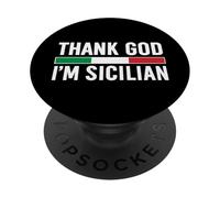 Gracias a Dios Soy Siciliano PopSockets PopGrip Adhesivo