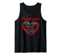 Gracias CRNA Enfermeras Proveedores de atención médica Médicos PT Techs Camiseta sin Mangas