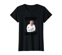 Gracias, Don Pepe Mujica - Sabiduría y Humildad Camiseta gráfica económica, Mujer, Negro, XL