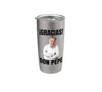 Gracias, Don Pepe Mujica - Sabiduría y Humildad" Vaso térmico de acero inoxidable de doble pared