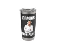 Gracias, Don Pepe Mujica - Sabiduría y Humildad" Vaso térmico de acero inoxidable de doble pared