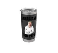 Gracias, Don Pepe Mujica - Sabiduría y Humildad" Vaso térmico de acero inoxidable de doble pared
