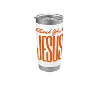 Gracias Jesús Cristianos Dios Amor Fe Hombres Mujeres Niña Niño Vaso térmico de acero inoxidable de doble pared