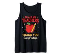 Gracias Maestros Heroes anónimos Apreciación del Personal de la Escuela Camiseta sin Mangas